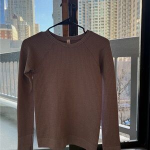 Lululemon Athletica Purple Ribbed Top